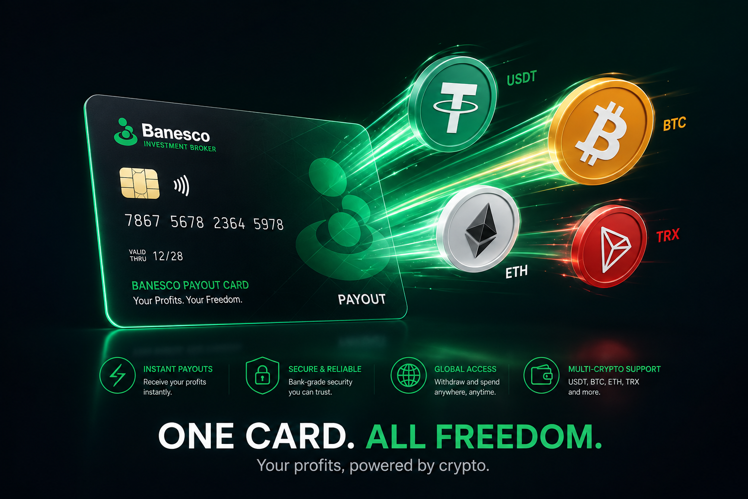 Banesco Finance Broker investment card