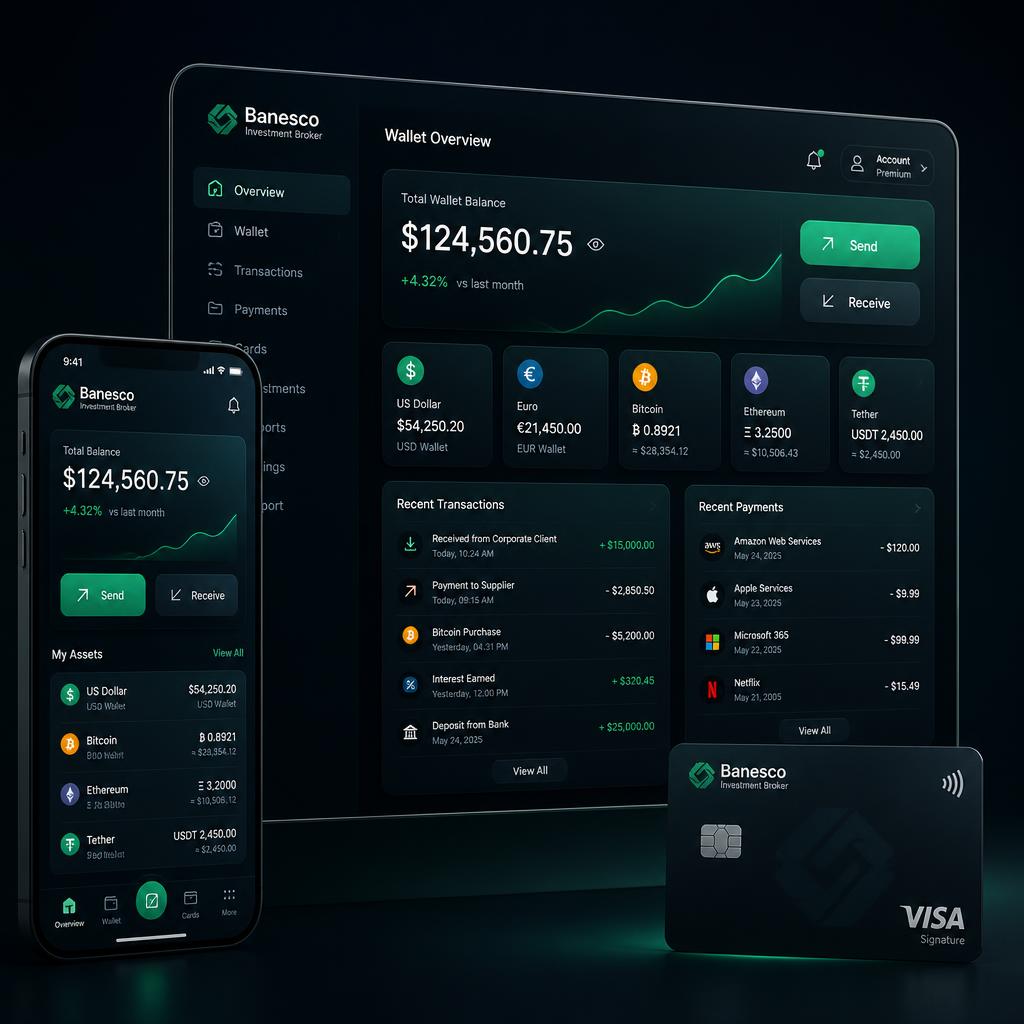 Digital payment and wallet interface